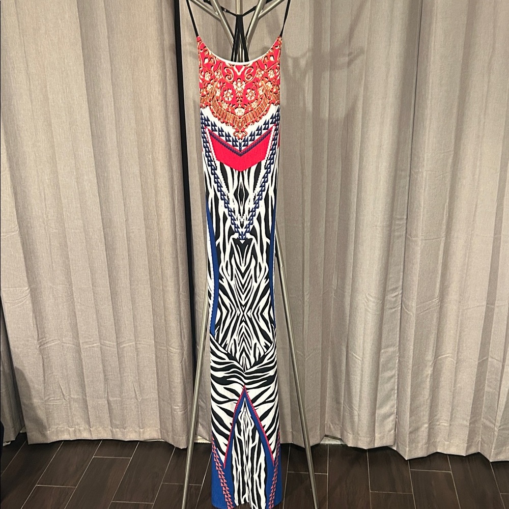 Colorful Maxi Dress with‎ vibrant  Print excellent condition.
